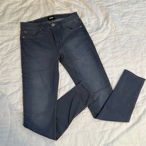 Hudson Midrise Nico Super skinny grey stretch jeans